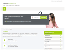 Tablet Screenshot of fitness-vinden.be